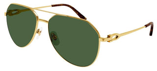 Cartier Signature C de Cartier CT0364S men Gold Pilot Sunglasses