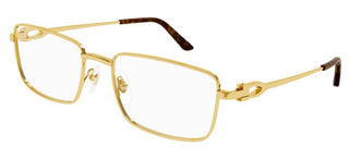 Cartier CT0369O men Gold Geometric Eyeglasses