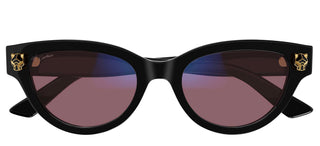 Cartier Panthère de Cartier CT0372S women Black Cat Eye Sunglasses