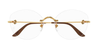 Cartier CT0376O women Gold Cat Eye Eyeglasses