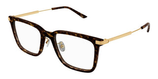 Cartier CT0384O men Havana Squared Eyeglasses