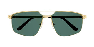 Cartier Santos de Cartier CT0385S men Gold Pilot Sunglasses