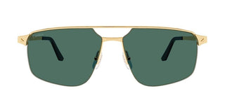 Cartier Santos de Cartier CT0385S men Gold Pilot Sunglasses