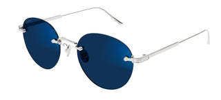 Cartier Signature C de Cartier CT0393S men Silver Round Sunglasses