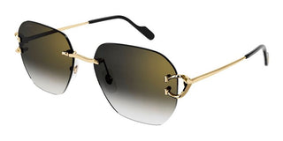 Cartier Signature C de Cartier CT0394S unisex Gold Geometric Sunglasses