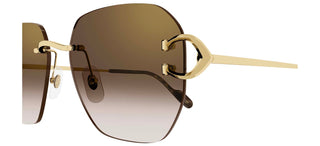 Cartier Signature C de Cartier CT0394S unisex Gold Geometric Sunglasses