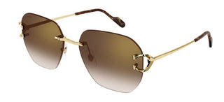 Cartier Signature C de Cartier CT0394S unisex Gold Geometric Sunglasses