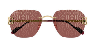 Cartier Signature C de Cartier CT0394S unisex Gold Geometric Sunglasses