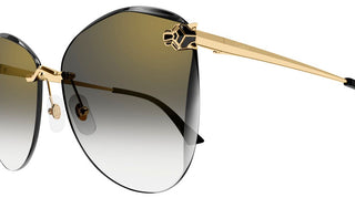 Cartier Panthère de Cartier CT0398S women Gold Squared Sunglasses