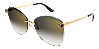 Cartier Panthère de Cartier CT0398S women Gold Squared Sunglasses