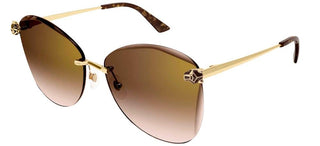 Cartier Panthère de Cartier CT0398S women Gold Squared Sunglasses