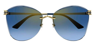 Cartier Panthère de Cartier CT0398S women Gold Squared Sunglasses