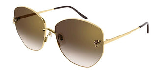 Cartier Panthère de Cartier CT0400S women Gold Butterfly Sunglasses