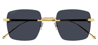 Cartier CT0403S men Gold Geometric Sunglasses