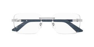 Cartier Ct0411o Men Blue Squared Eyeglasses