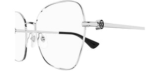 Cartier Signature C de Cartier CT0413O women Silver Butterfly Eyeglasses