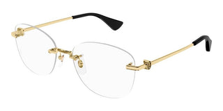 Cartier CT0414O women Gold Geometric Eyeglasses