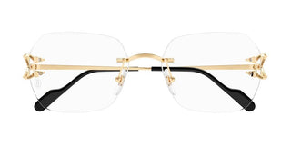 Cartier Signature C de Cartier CT0416O unisex Gold Visor Eyeglasses