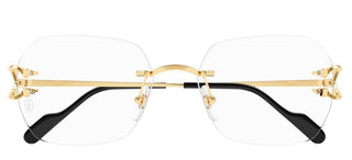 Cartier Signature C de Cartier CT0416O unisex Gold Visor Eyeglasses