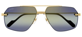 Cartier Première de Cartier CT0426S men Gold Pilot Sunglasses