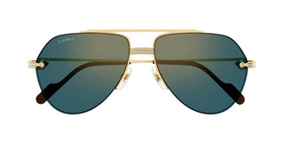 Cartier Première de Cartier CT0427S men Gold Pilot Sunglasses