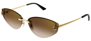 Cartier Panthère de Cartier CT0431S women Gold Cat Eye Sunglasses