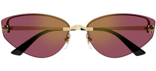 Cartier Panthère de Cartier CT0431S women Gold Cat Eye Sunglasses