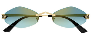 Cartier Panthère de Cartier CT0433S women Gold Geometric Sunglasses