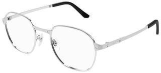 Cartier Santos de Cartier CT0441O men Silver Round Eyeglasses