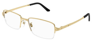 Cartier Santos de Cartier CT0443OA men Gold Squared Eyeglasses