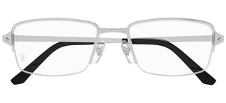 Cartier Santos de Cartier CT0443OA men Silver Squared Eyeglasses