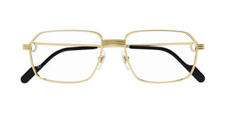 Cartier Première de Cartier CT0445O men Gold Squared Eyeglasses