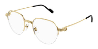 Cartier Première de Cartier CT0446O men Gold Round Eyeglasses