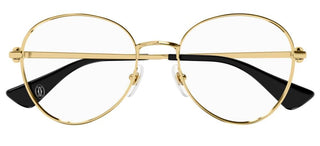 Cartier Signature C de Cartier CT0449O women Gold Round Eyeglasses