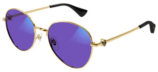 Cartier Signature C de Cartier CT0449S women Gold Round Sunglasses