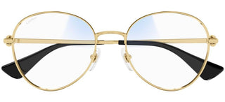 Cartier Signature C de Cartier CT0449S women Gold Round Sunglasses