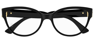 Cartier Signature C de Cartier CT0450O women Black Cat Eye Eyeglasses