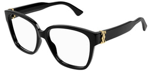 Cartier Signature C de Cartier CT0451O women Black Squared Eyeglasses