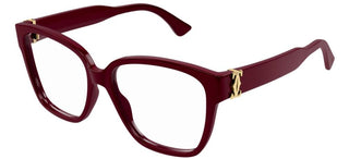 Cartier Signature C de Cartier CT0451O women Red Squared Eyeglasses