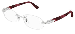 Cartier Signature C De Cartier Ct0455oj Women Havana Round Eyeglasses