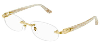 Cartier Signature C De Cartier Ct0455oj Women Gold Round Eyeglasses