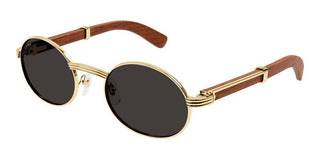 Cartier Première De Cartier Ct0464s Men Gold Oval Sunglasses