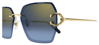 Cartier Signature C de Cartier CT0466S women Gold Oversize Sunglasses