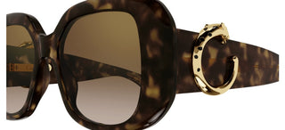 Cartier Panthère De Cartier Ct0471s Women Havana Oversize Sunglasses