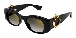 Cartier Panthère De Cartier Ct0472s Women Black Cat Eye Sunglasses