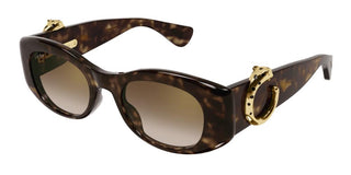 Cartier Panthère De Cartier Ct0472s Women Havana Cat Eye Sunglasses