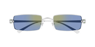 Cartier Panthère De Cartier Ct0473s Unisex Silver Rectangle Sunglasses