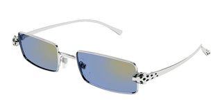 Cartier Panthère De Cartier Ct0473s Unisex Silver Rectangle Sunglasses