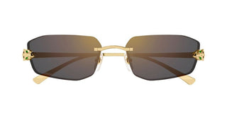 Cartier Panthère De Cartier Ct0474s Unisex Gold Geometric Sunglasses