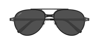 Cartier Santos De Cartier Ct0476s Men Black Pilot Sunglasses